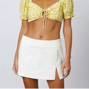 White Mini Skirt NWT
